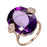 925 Sterling Silver Citrine Gemstone Ring