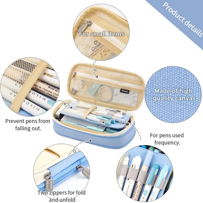 Big Capacity Pencil Pouch for School & Office