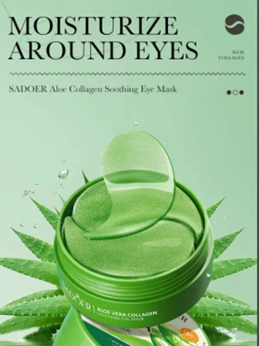 60Pcs Aloe Vera Collagen Eye Mask