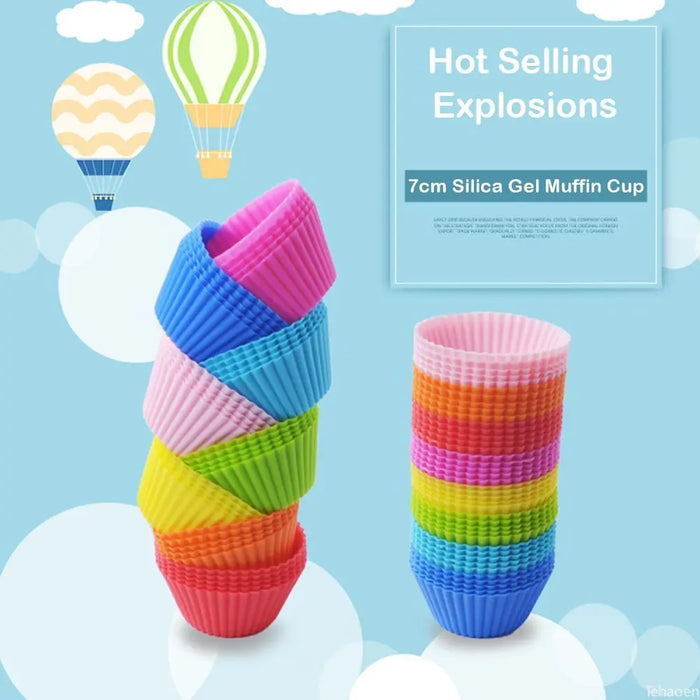 Colored Silicone Cupcake Liners