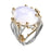 925 Sterling Silver Citrine Gemstone Ring