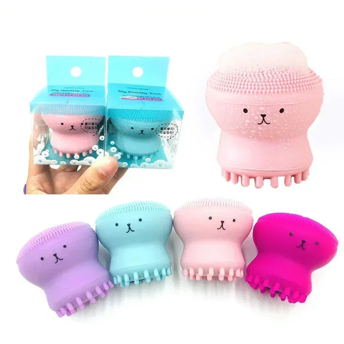 Pink Octopus Facial Cleansing Brush
