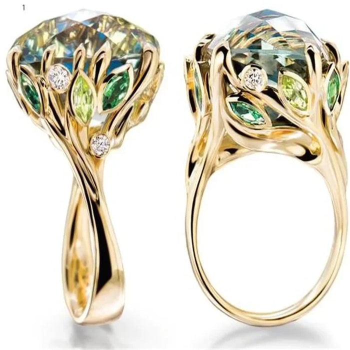 925 Sterling Silver Citrine Gemstone Ring