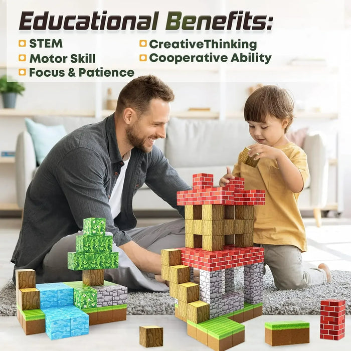 Magnetic Blocks STEM Toy for Kids