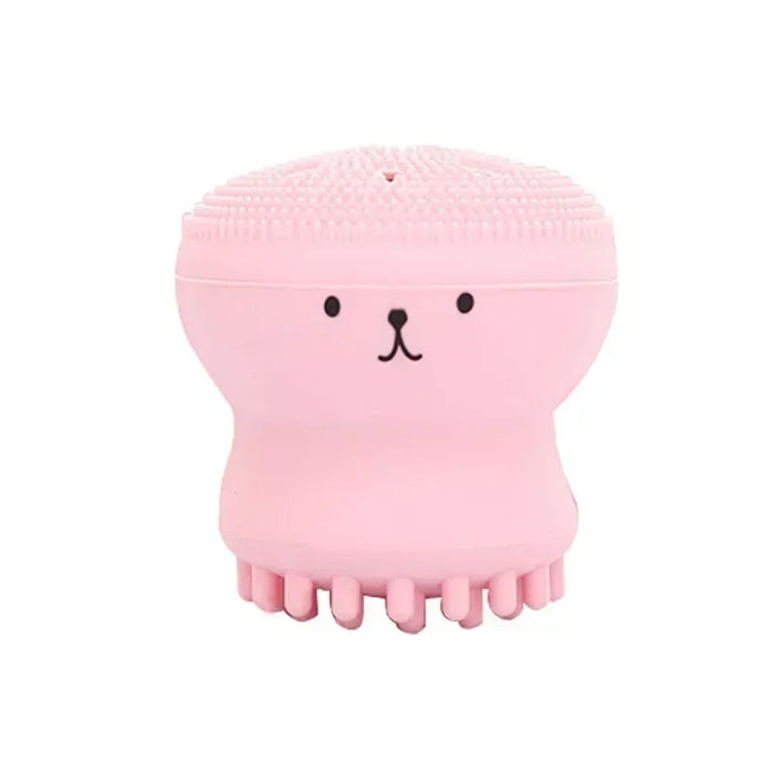 Pink Octopus Facial Cleansing Brush